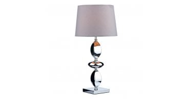 Wickford Table Lamp Polished Chrome With Shade