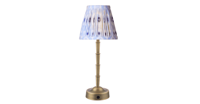 Där Lighting Wyman Rechargeable Table Lamp Matt Antique Brass Base Only LED