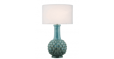 Zachary White Linen Oval Shade 40cm
