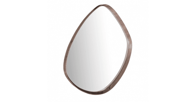 Där Lighting Zuna Mirror Brown Pine Effect 79 X 88cm