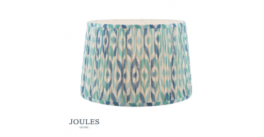 Joules Folly Blue Cotton Tapered Drum Shade 40cm