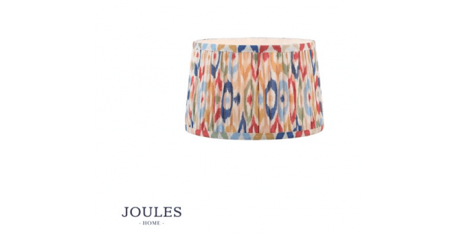 Dar Lighting Joules Folly Multi Coloured Cotton Tapered Drum Shade 25cm