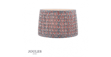 Joules Folly Multi Coloured Cotton Tapered Drum Shade 30cm