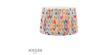 Joules Folly Multi Coloured Cotton Tapered Drum Shade 30cm