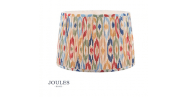 Joules Folly Multi Coloured Cotton Tapered Drum Shade 40cm