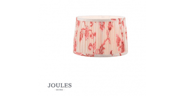 Joules Folly Pink Cotton Tapered Drum Shade 25cm