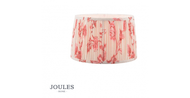 Joules Folly Pink Cotton Tapered Drum Shade 30cm