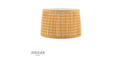 Joules Folly Yellow Cotton Tapered Drum Shade 30cm