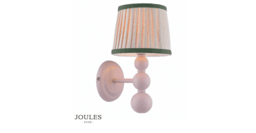 Joules Harewood Wall Light Matt Pink With Shade