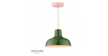 Joules Hatfield Pendant Green and Gloss Pink