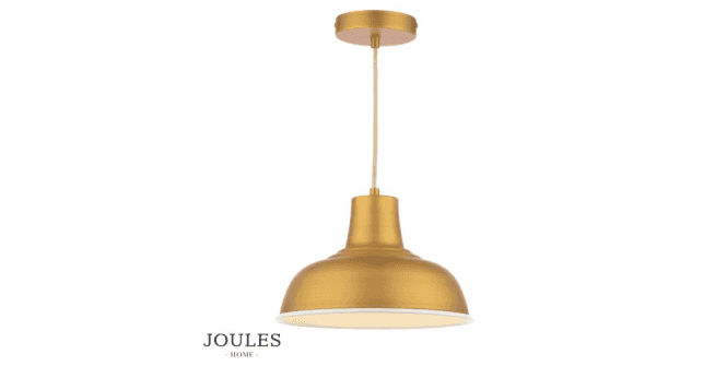 Dar Lighting Joules Hatfield Pendant Matt Antique Brass