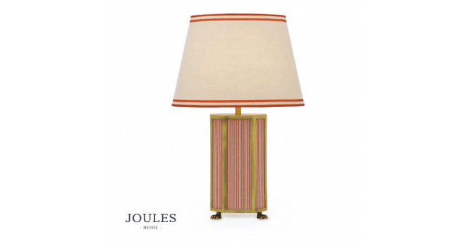 Dar Lighting Joules Helmingham Table Lamp Matt Antique Brass With Shade
