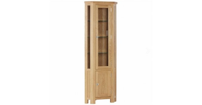 Devonshire Appleby Glazed Corner Display Cabinet with Light