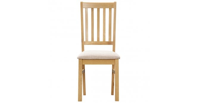 Devonshire Arlington Slatted Chair with Fabric Seat Pad