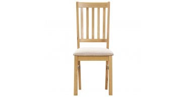 Arlington Slatted Chair with Fabric Seat Pad