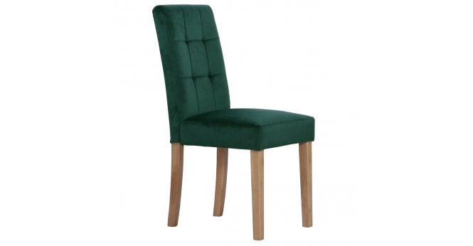 Devonshire Ashbury Velvet Dining Chair in Forest