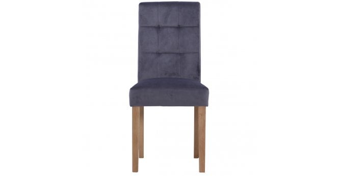 Devonshire Ashbury Velvet Dining Chair in Graphite