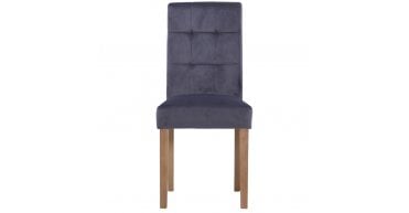 Ashbury Velvet Dining Chair in Graphite