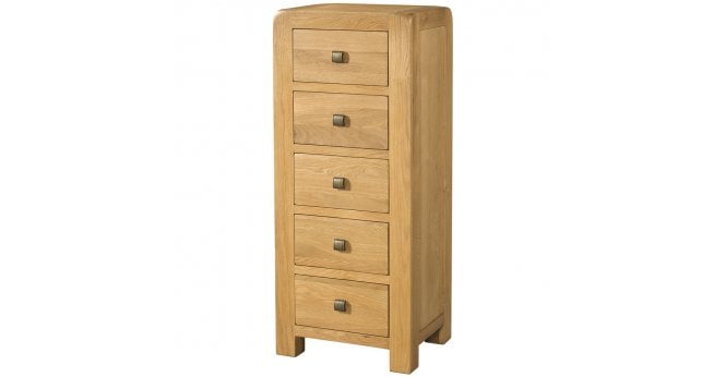 Devonshire Curve 5 Drawer Tall Chest