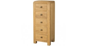 Curve 5 Drawer Tall Chest