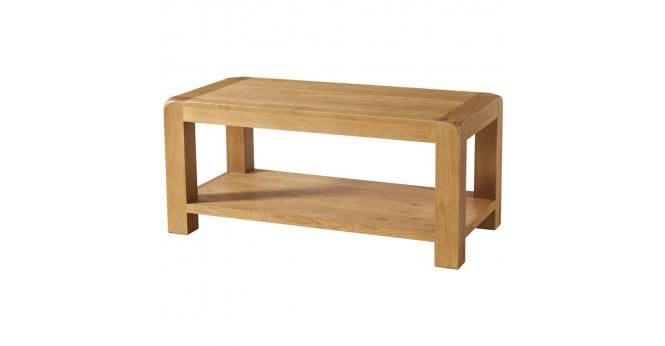 Devonshire Curve Coffee Table With Shelf