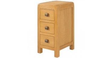 Curve Compact 3 Drawer Bedside