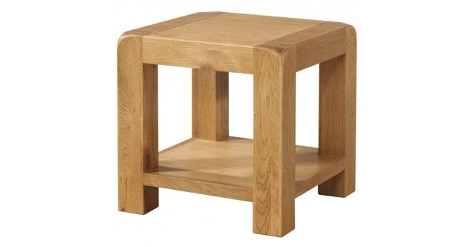 Devonshire Curve Lamp Table With Shelf