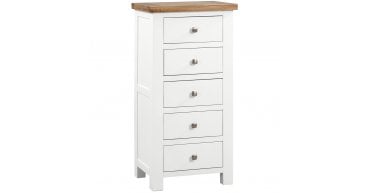Lundy Ivory 5 Drawer Tall Chest