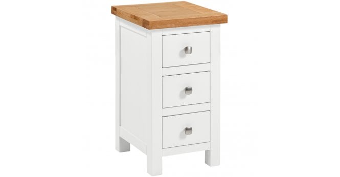 Devonshire Lundy Ivory Compact 3 Drawer Bedside
