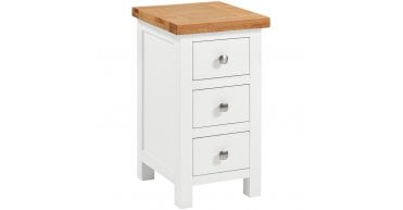 Lundy Ivory Compact 3 Drawer Bedside