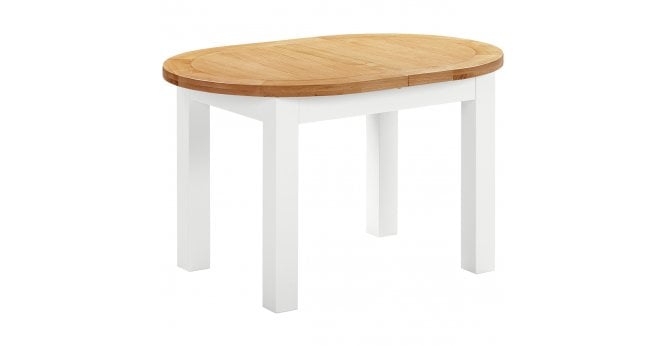 Devonshire Lundy Ivory D-End Extending Table