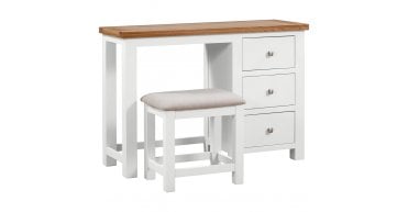 Lundy Ivory Dressing Table + Stool