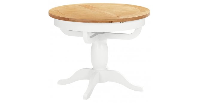 Devonshire Lundy Ivory Round Extending Pedestal Table
