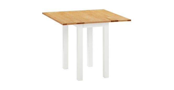 Devonshire Lundy Ivory Square Drop-Leaf Table