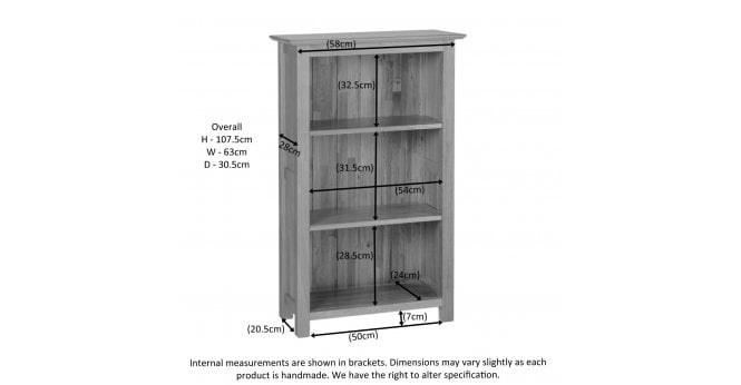 Devonshire Nimbus 3' Narrow Bookcase