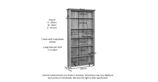 Devonshire Nimbus 6' Bookcase