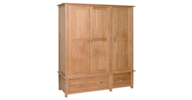 Devonshire Nimbus Triple Wardrobe With 2 Drawers