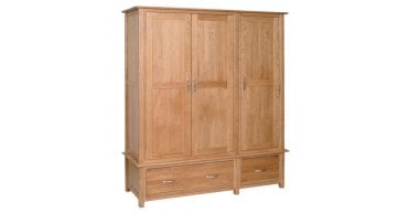 Nimbus Triple Wardrobe With 2 Drawers