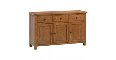 Rustic Oak 3 Door Sideboard