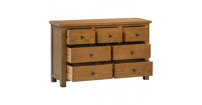 Devonshire Rustic Oak 3 Over 4 Chest