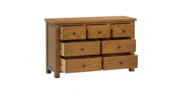 Rustic Oak 3 Over 4 Chest