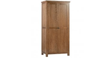 Rustic Oak All Hanging Double Wardrobe