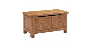 Rustic Oak Blanket Box