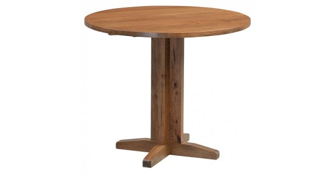 Devonshire Rustic Oak Drop Leaf Dining Table