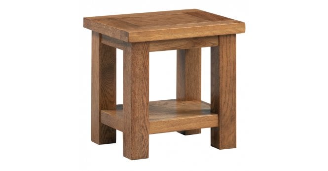 Devonshire Rustic Oak Lamp Table