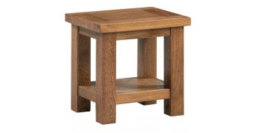 Rustic Oak Lamp Table