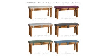 Rustic Oak Medium Dining Bench