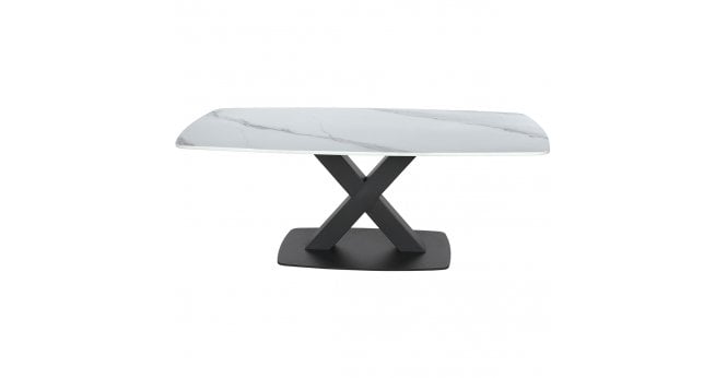Devonshire Vernal Coffee Table - In White Stone
