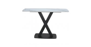 Vernal Console Table - In White Stone