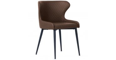 Vernal Orbit Chair Brown Pu